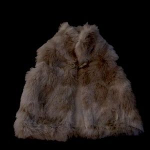 Koala Kids 9-12mth faux fur brown vest